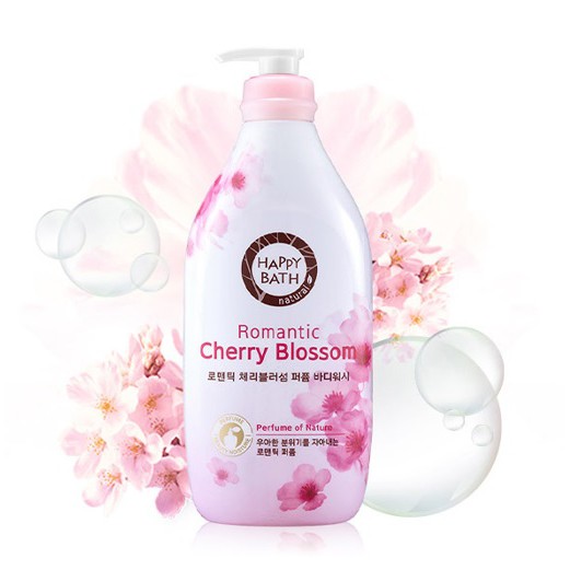 Happy Bath Romantic Cherry Blossom Body Wash 900g.