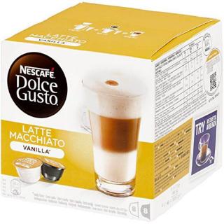 Nescafe Dolce Gusto VANILLA Latte Macchiato Capsules 16 pcs Coffee กาแฟ เนสกาแฟดอลเชกุสโต วานิลลาลาเต้แมคชิอาโต 16 เม็ด