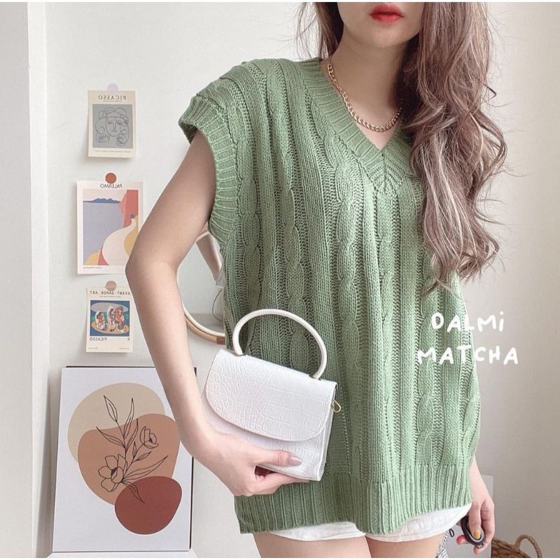 FLOW CABLE KNIT VEST ผู้หญิง VEST