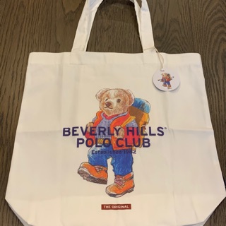 กระเป๋าผ้า จพร้อมส่ง! กระเป๋า Berverly Hills Polo Club ของแท้! จุของได้เยอะ มีช่องเล็กไว้ใส่โทรศัพท์