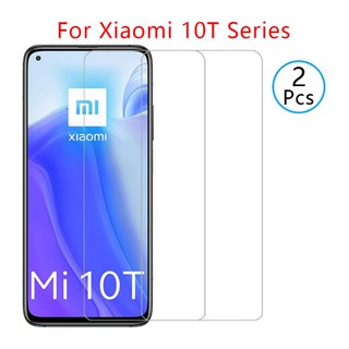 ( 2 ชิ้น ) ฟิล์มกระจกนิรภัยกันรอยหน้าจอสําหรับ Xiaomi Mi 10 T Lite Pro 5 G