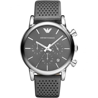 Emporio Armani AR1735 Classic Chronograph Grey Dial Grey Strap Men Watch