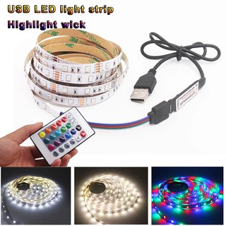 ไฟ LED Strip 5V USB SMD2835 ไฟ LED พื้นหลังทีวี LED Strip 1M 2M 3M 4M 5M DIY ยืดหยุ่น