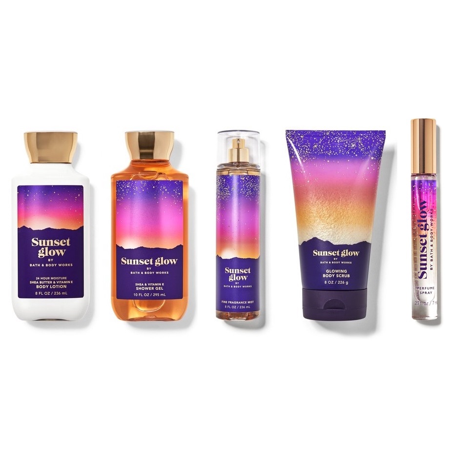 **หายาก**Bath & Body Works กลิ่น Sunset glow กลิ่นหอมแนวผู้หญิงมีเสน่ห์ Sexy เย้ายวน ใหม่แท้ 100% อเ
