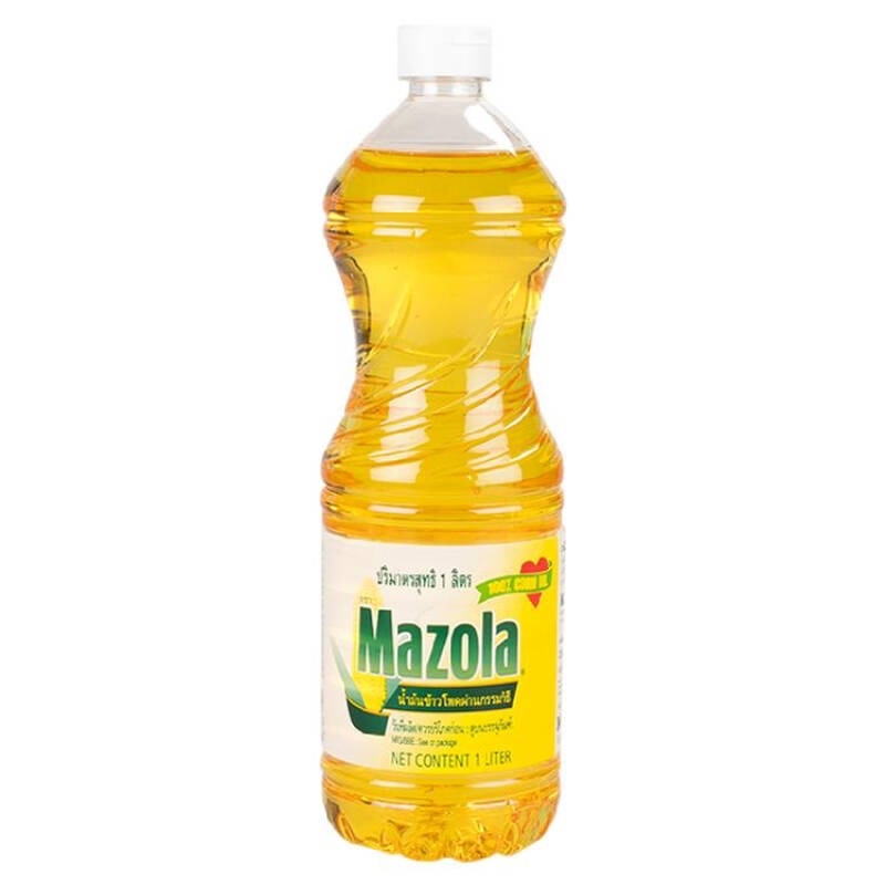 น้ำมันข้าวโพด 100% ตรา มาโซลา Mazola Corn Oil ขนาด 1 ลิตร