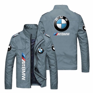 BMW LOGO Jacket Car Shop Workwear European American 225i 320 330 425i 430i 525i 530i 540i 630i 730li 740li 750li 760li  X2 X3 X4 X5 X6 X7 X8 Z4 Casual Plus Size Loose Thin Stand-Up Collar Zipper Windbreaker