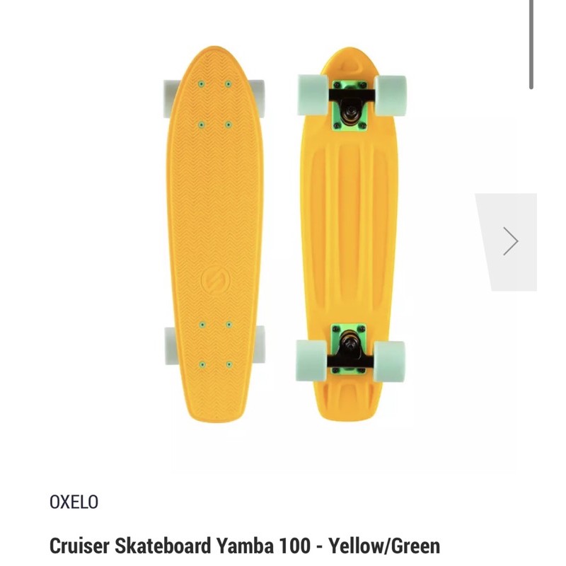 สเก็ตบอร์ดผู้ใหญ่ครุยเซอร์รุ่น Yamba 100(Penny Skateboard Yamba 100 - Yellow/Greenพร้อมส่ง