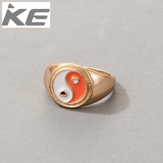 Pop ring cute cartoon dripping color multi-element single ring for girls for women low price