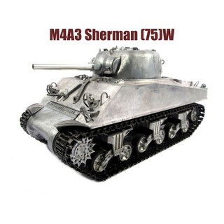 รถถังเหล็กทั้งคัน บังคับวิทยุ 1/16 M4A3 Sherman (75)W ยี่ห้อ Mato แบบพร้อมเล่น RTR