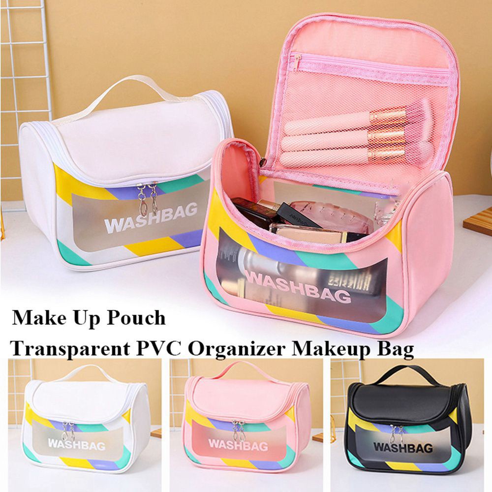 Katoshop 💥พร้อมส่ง💥 กระเป๋าเครื่องสำอาง 🌈𝐂𝐨𝐥𝐨𝐫𝐟𝐮𝐥🌈 เก็บเครื่องสำอาง สีสดใส หยิบง่าย ใช้สะดวก 💦กันน้ำ💦 มีสี่ใหม่เข้าเพิ่ม - รูปที่ 6