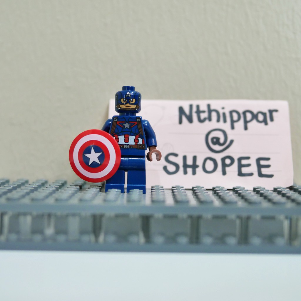 +++ ขาย Lego Captain America ชุดน้ำเงินเข้ม ภาค Winter Soldier Avengers จากค่าย Marvel ของแท้ พร้อมส่ง +++