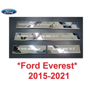 ชายบันไดประตู สคัพเพลท Ford Everest 2015 - 2021 ฟอร์ด เอเวอเรสต์ คิ้วกันรอยประตู กาบบันได ชายบันได กันรอยบันได กันรอย