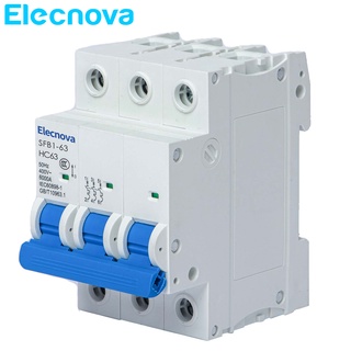 Mini Circuit Breaker SFB1-63HC 3P MCB AC 400V 6KA C 50Hz/60Hz 6/10/16/20/25/32/40/50/63A-Din Rail Installation Household