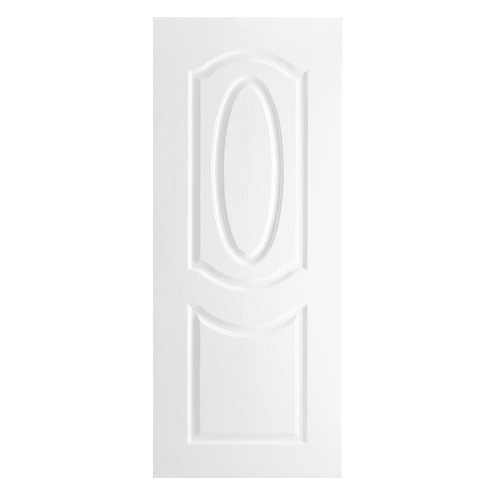 ประตูภายนอก ประตูภายนอกUPVC AZLE ET-02 70X200 ซม. สีขาว ไม่เจาะ ประตู วงกบ ประตู หน้าต่าง AZLE 70X200CM WHITE ET-02 DOOR