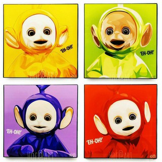 Teletubbies เทเลทับบี้ Po โพ ลาล่า ดิ๊ปซี่ ทิงกี้วิงกี้ การ์ตูน cartoon รูปภาพ​ติด​ผนัง​ pop art ของขวัญ รูปภาพ กรอบรูป