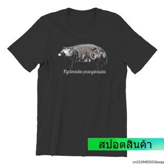 เสื้อยืดแขนสั้นพิมพ์ลายสุนัข Raccoon สําหรับผู้ชาย