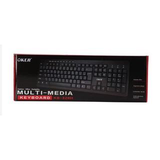 USB Multi Keyboard OKER (KB-328H) Black