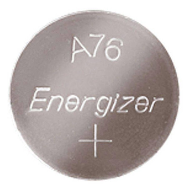 แท้ 100% Energizer A76 / LR44 - 1.5 v. Button Battery ถ่านกระดุม แพค 2 ก้อน