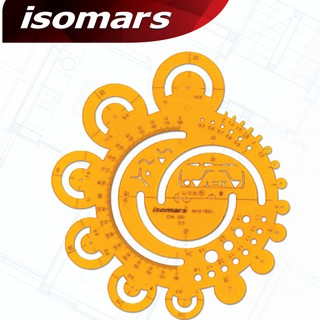 แผ่นเพลทรัศมี ISOMARS แผ่นเพลท  ขนาด 160x140 mm. 1893