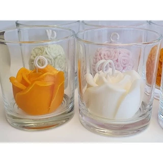 แก้วใสสำหรับเทเทียนหอมไขถั่วเหลือง มี 4 ขนาด 60 ml. 120 ml. 255 ml. 75ml.