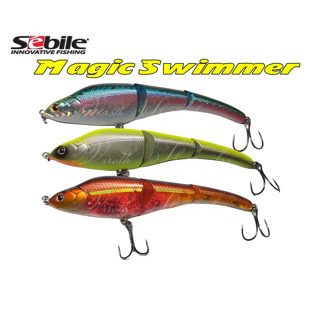 เหยื่อปลอม สำหรับปลาล่าเหยื่อทุกชนิด Sebile Magic Swimmer 125 เหยื่อจมที่ระยะ 50-80ซม. หนัก 21.6 กรัม
