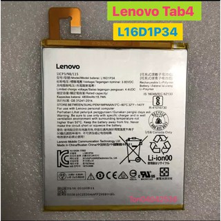 แบตเตอรี่ แท้ Lenovo Tab 4 8.0 / Tad 4 8 Plus TB-8504N TB-8504X L16D1P34 4850mAh