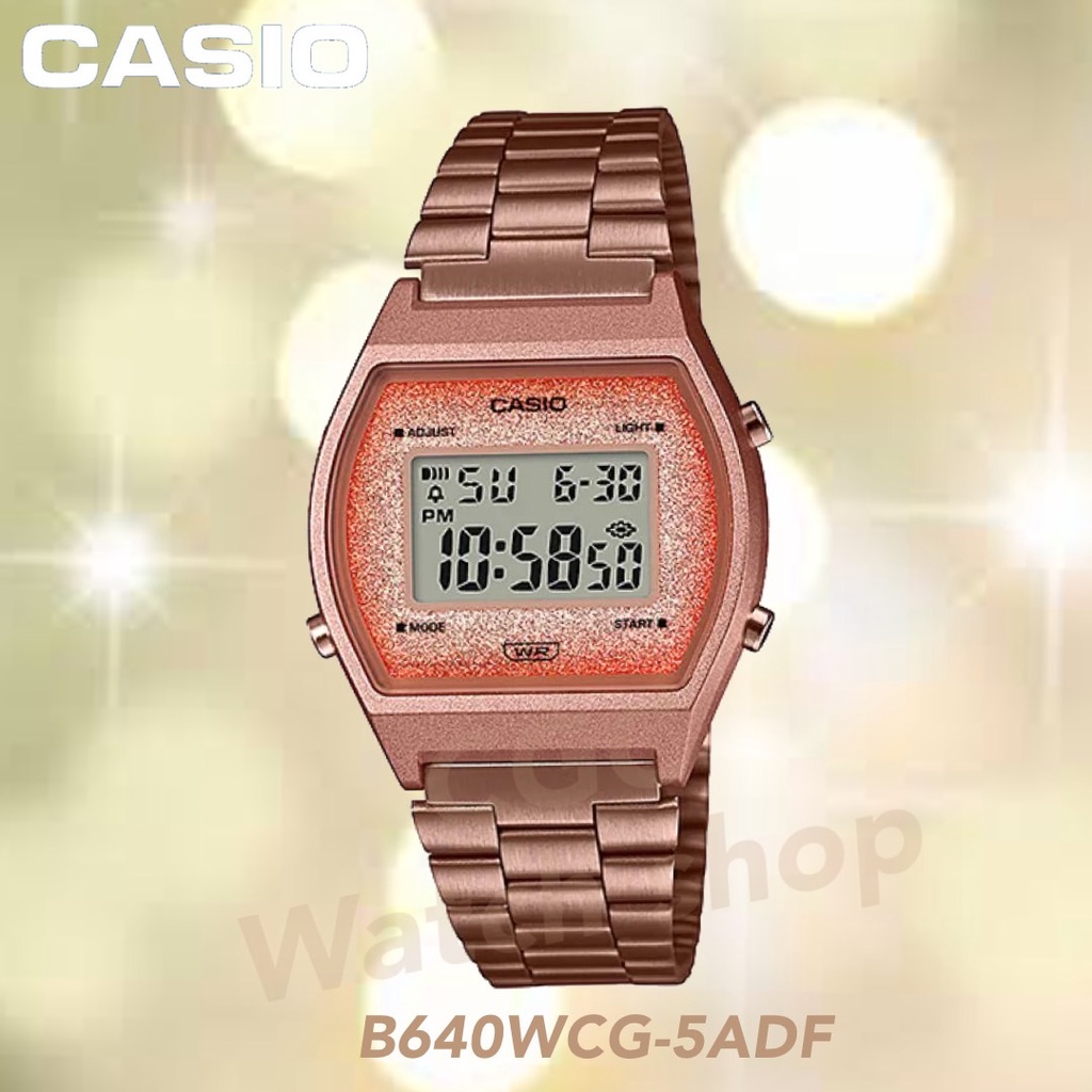 Casio รุ่น B640 B640WC-5ADF สี Pink-Gold