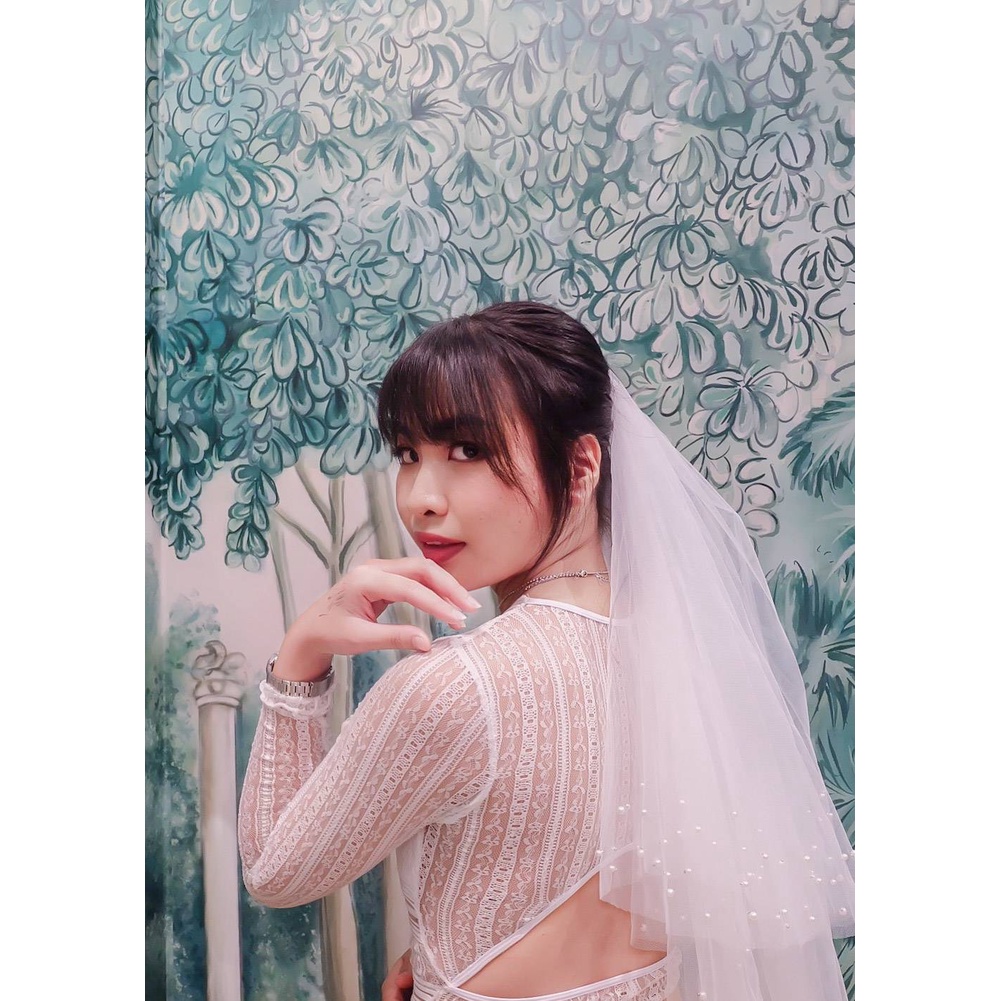 🇹🇭🚩พร้อมส่งจากไทยเวลประดับมุกด้านปลายเวลเวลมุกแบบยิงเรียงเม็ดงานดีประณีต - รูปที่ 2