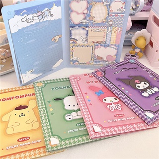 สติกเกอร์ Sanrio Sticky Notes Memo Book Ntime สําหรับตกแต่งสมุดภาพ เครื่องเขียนนักเรียน