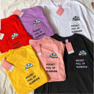 เสื้อโอเวอร์ไซส์ มีกระเป๋าข้างหน้า งานปัก ลาย Pocket