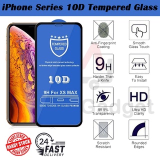 กระจกนิรภัย 10D แบบเต็มจอ สําหรับ 13 13 Pro Max 7 8 Plus X XS Xr XS Max 11 Pro Max 12 Mini Pro Max 14 Plus 14Pro Max