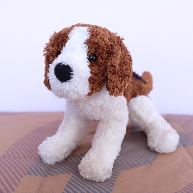 ตุ๊กตาบีเกิ้ล (Beagle)🐾 ตุ๊กตาผ้าขนของ DOUGLAS  ตุ๊กตาสุนัขพันธุ์บีเกิ้ล ตุ๊กตามือสอง ของสะสม