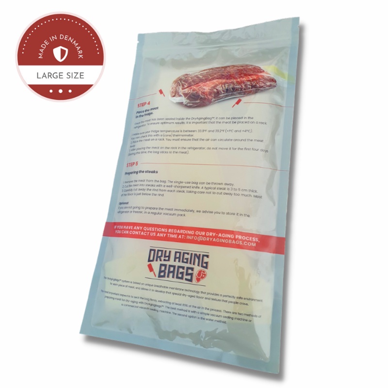 ถุงบ่มเนื้อ,ถุงดรายเอจ Dry Aging Bags (1 BAG) ขนาด 30x60cm. นำเข้าจากอเมริกา ตัวแทนจำหน่ายในประเทศไท