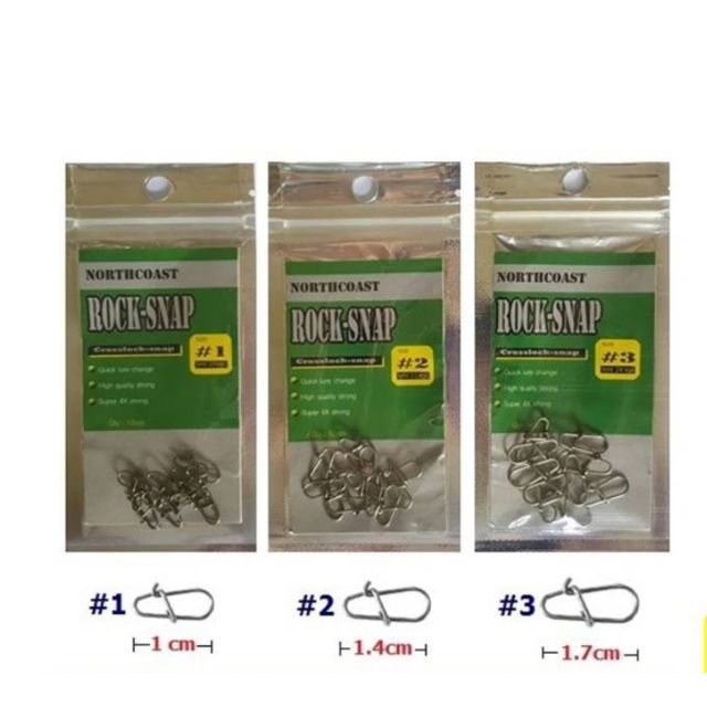 กิ๊ฟ rock snap  ยี่ห้อnorthcoast ถุงละ 12 ชิ้น คละสินค้าอื่นได้