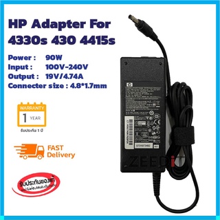 HP Adapter อะแดปเตอร์ โน้ตบุ๊ค HP 4330s 430 4415s 4230s 4410s 4311s ของแท้ (hp007)