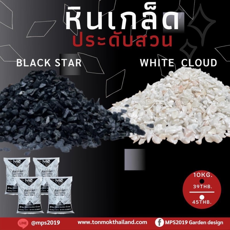 หินเกร็ดMps2019 หินเกร็ดประดับสวน
