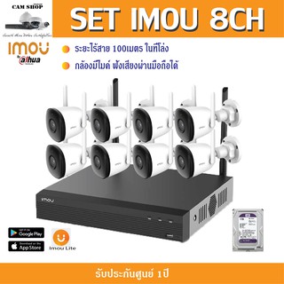 IMO-INVR1108HSW-S2 F22Pเครื่องบันทึกไร้สายIMOU NVR 8 CH 1080P H.265 &amp; H.264 8TB