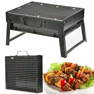 Mini BBQ เตาย่างบาบีคิว แบบพกพา เตาย่างใช้ถ่าน ขนาด กว้าง 29 x ยาว 36 x สูง 6.8 cm. สินค้าพร้อมส่ง ค่ะ