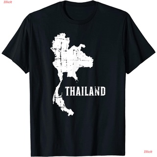 【cotton Tshirts👕】เสื้อยืดกีฬา Thailand Map T-Shirt Mens Womens T-shirts