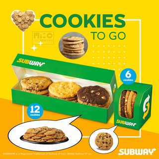 SUBWAY Cookies คุกกี้นิ่ม ซับเวย์ คละรส (เปลี่ยนรสได้ตามต้องการ กรุณาทักแชทchat) โปรดเลือกขนาด