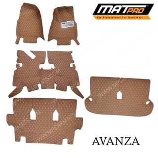 MatPro พรมปูพื้นเข้ารูป5D 6D Premium Fitted Leather Car Mats สำหรับรถรุ่น TOYOTA AVANZA 1.5cc ปี2012-2015