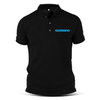 เสื้อยืดโปโล ผ้าฝ้าย ปักลาย Shimano Pancing Fishing Ikan Fish Baju สําหรับผู้ชาย และผู้หญิง