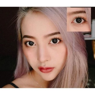 💖 Kitty kawaii ๑ สีดำ black mini Bom สายตา -00 ถึง -1000 Contactlens บิ๊กอาย คอนแทคเลนส์ ราคาถูก แถมตลับฟรี.