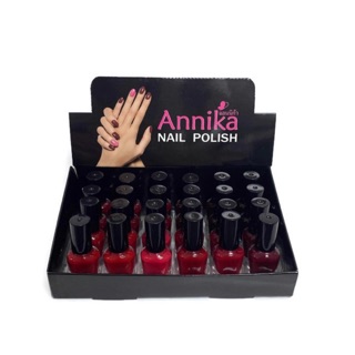 Annika แอนนิก้า ยาทาเล็บจิ๋ว 7.5บาท 24ขวด Set A