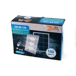 ฟลัดไลท์โซล่าเซลล์ 150W ZEBERG Flood Light Solar Cell