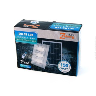 ฟลัดไลท์โซล่าเซลล์ 150W ZEBERG Flood Light Solar Cell