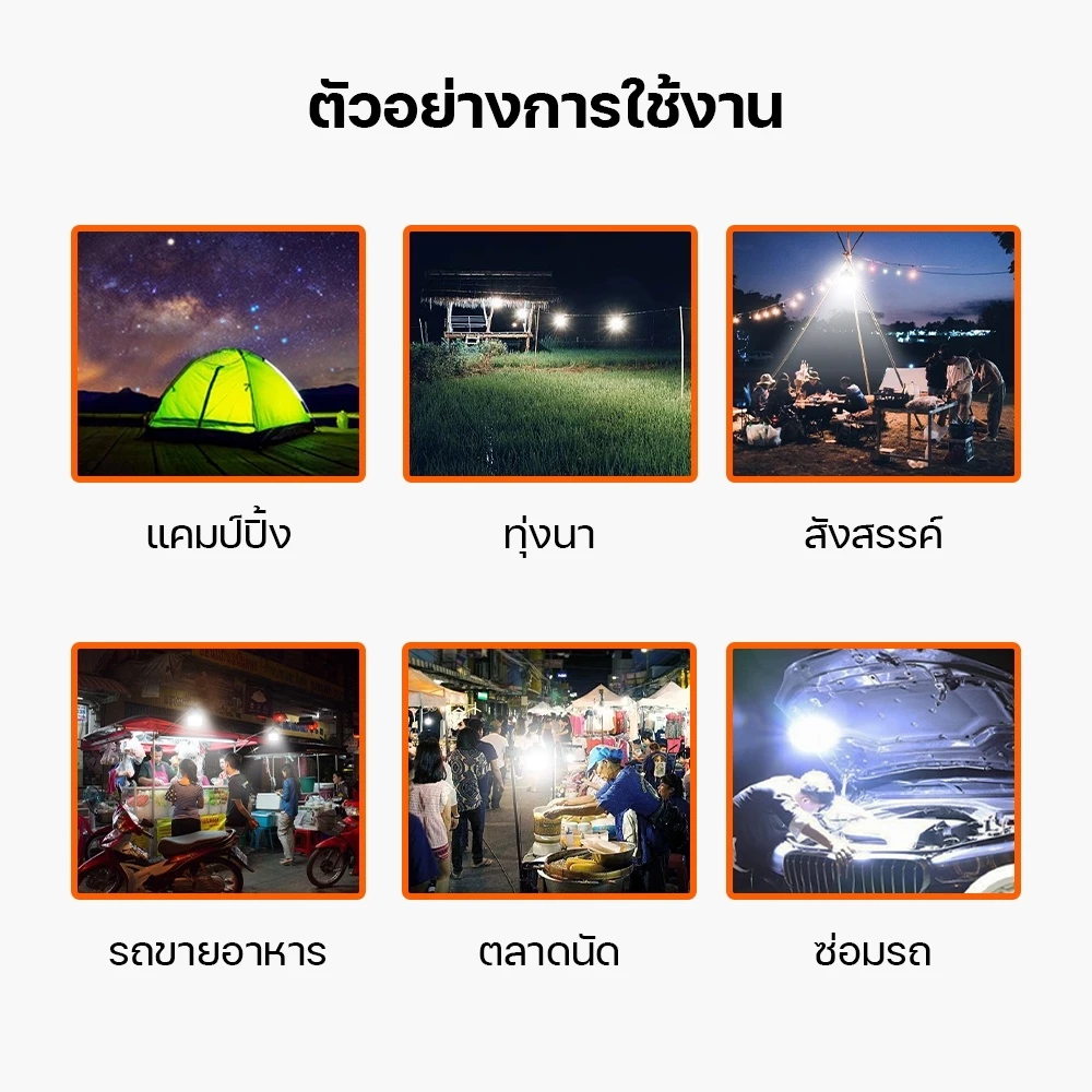 หลอดไฟโซลาเซลล์ LED พกพา รุ่น HL-28400 thumbnail 4