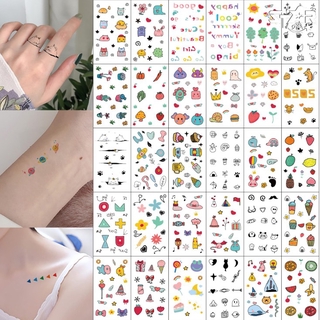 สติกเกอร์แทททู หลายแบบ กันน้ำ 30 ชิ้น