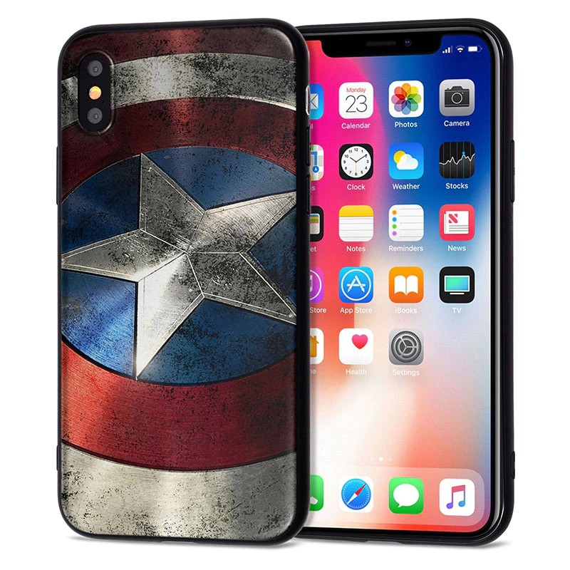 XIX for Funda iPhone X Case 5 5S 6 6S 7 8 Plus X XS Max XR Super Heroes