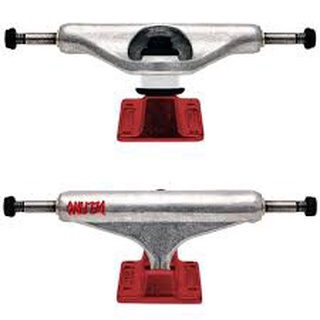 Independent 149 Stage 11 Hollow Delfino Silver Red Standard Skateboard Trucks